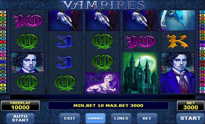 Vampires: игра казино от Amatic