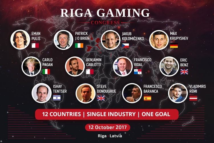 12 спикеров на конференции Riga Gaming Congress