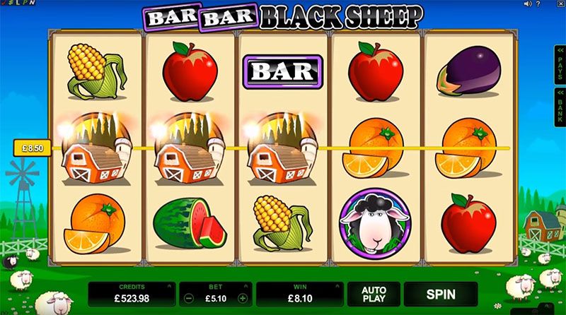 Слот-игра Bar Bar Black Sheep, 2