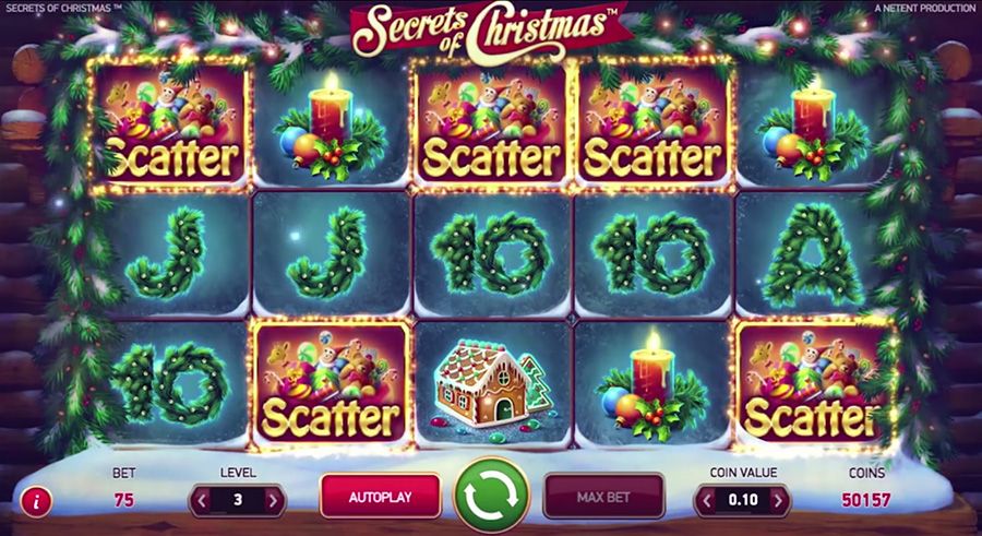 NetEnt: Secrets of Christmas, скриншот 3