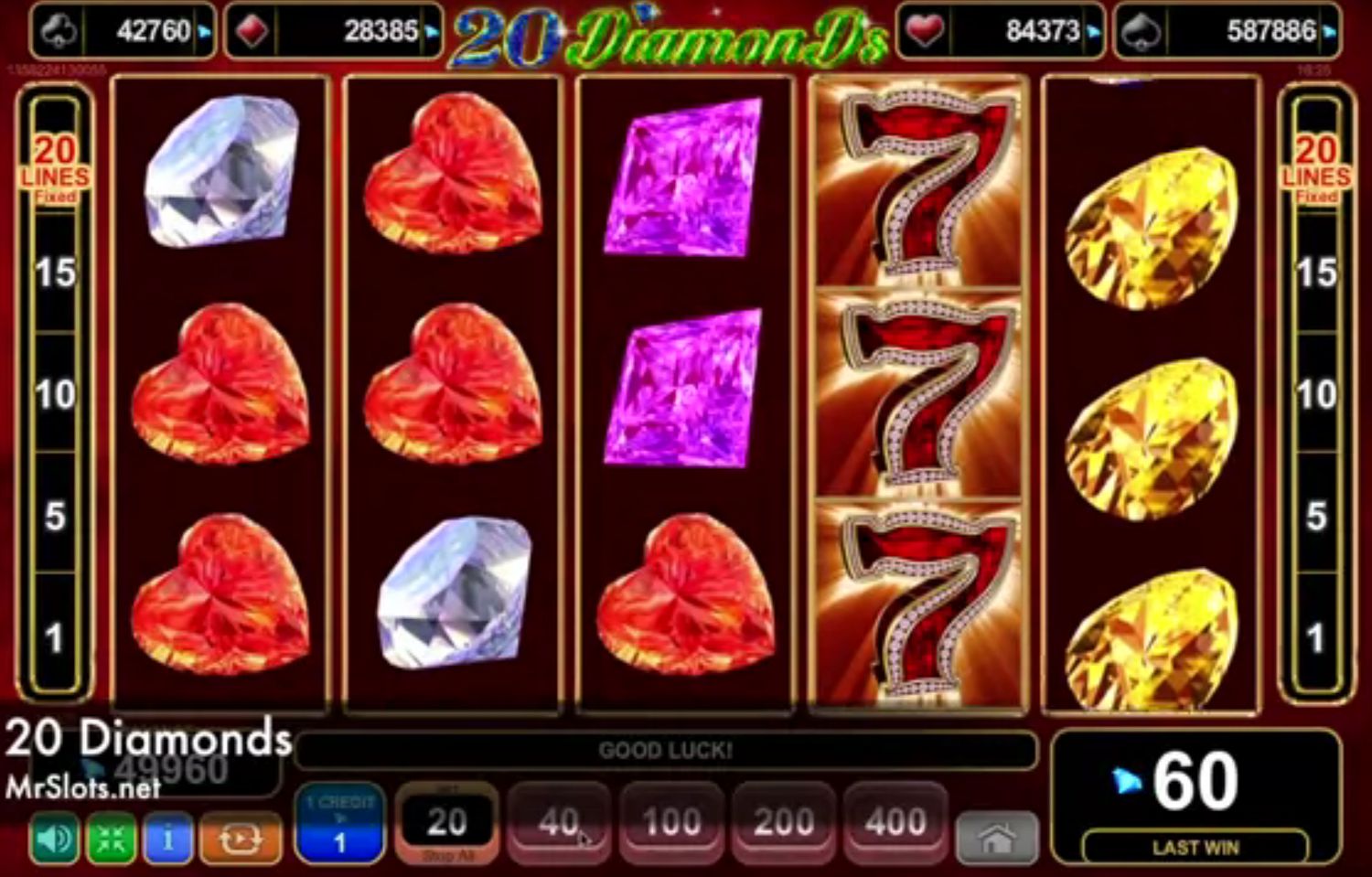 20 diamonds игровой автомат бонусы в казино х